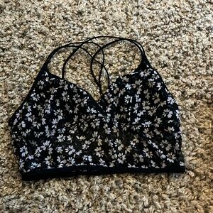 Bra with flowers